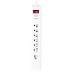Monster Just Power It Up 6 ft. L 7 outlets Surge Protector White 1080 J
