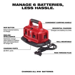 Milwaukee M18 18 V 6-Port Sequential Charger 1 pc
