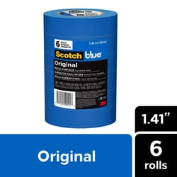 ScotchBlue 1.41 in. W X 60 yd L Blue Medium Strength Original Painter's Tape 6 pk