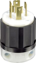 Leviton Industrial Nylon Curved Blade/Ground Locking Plug L14-30P 14-8 AWG 120/250V 30amp 1pk