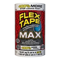 Flex Seal Family of Products Flex Tape MAX 8 in. W X 25 ft. L White Waterproof Repair Tape