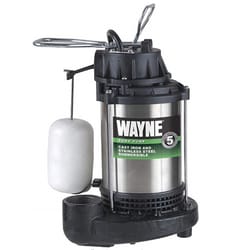 Wayne 1/2 HP 5100 gph Stainless Steel Vertical Float Switch AC Sump Pump
