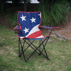 QuikShade Red/White/Blue USA Classic Folding Quad Chair
