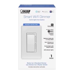 Feit Smart Home White 150 W Toggle Smart-Enabled Dimmer Switch 1 pk