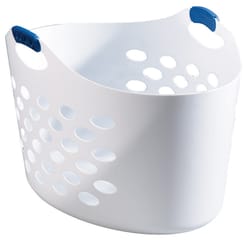 Rubbermaid White Plastic Laundry Basket