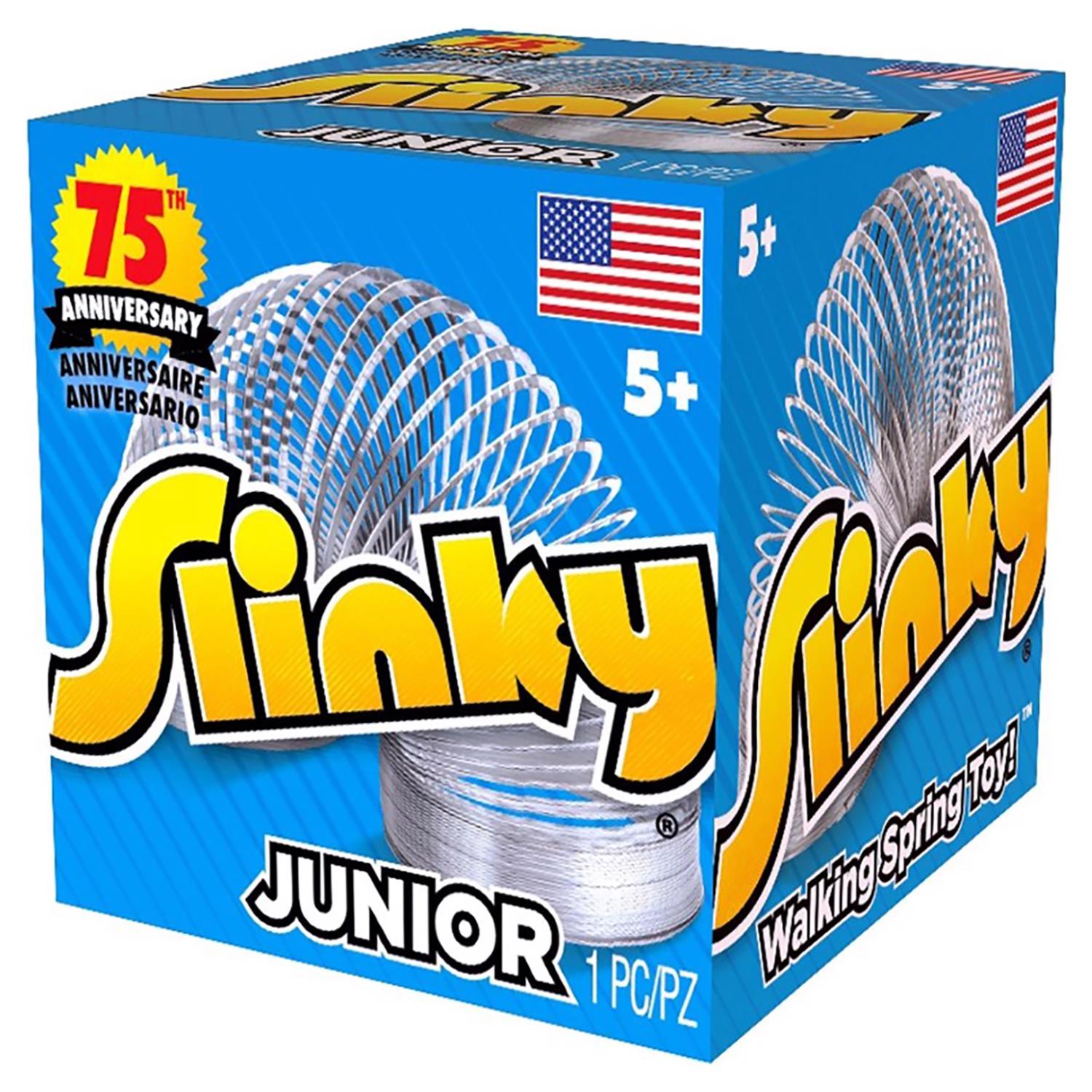 Photo 1 of Pack of 5 Slinky Junior Walking Spring Toy Metal Silver