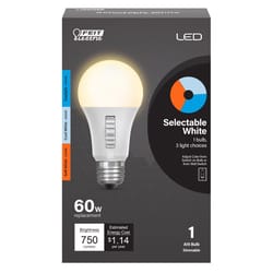 Feit A19 E26 (Medium) LED Bulb Multi-Colored 60 Watt Equivalence 1 pk