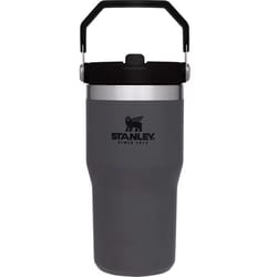 Stanley The IceFlow 20 oz Double-wall vacuum insulation Charcoal BPA Free Insulated Straw Tumbler