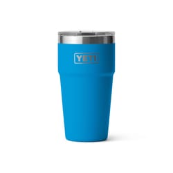 YETI Rambler 20 oz Big Wave Blue BPA Free Stackable Insulated Cup