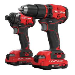 Craftsman V20 Cordless Brushless 2 Tool Compact Drill and Impact Driver Kit