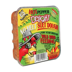 C&S Products Hot Pepper Delight Assorted Species Beef Suet Wild Bird Food 11.75 oz