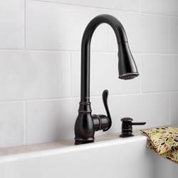 Moen Anabelle One Handle Bronze Pull-Down Kitchen Faucet