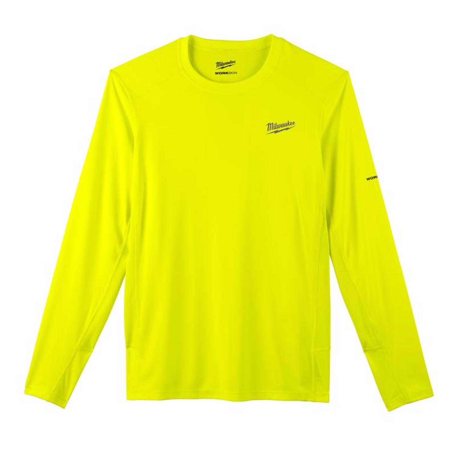 Photo 1 of Milwaukee Workskin L Long Sleeve Unisex Crew Neck Yellow Shirt