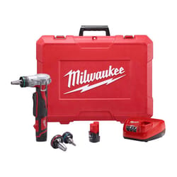 Milwaukee M12 1 in. Expansion PEX Tool Kit Black/Red 8 pc