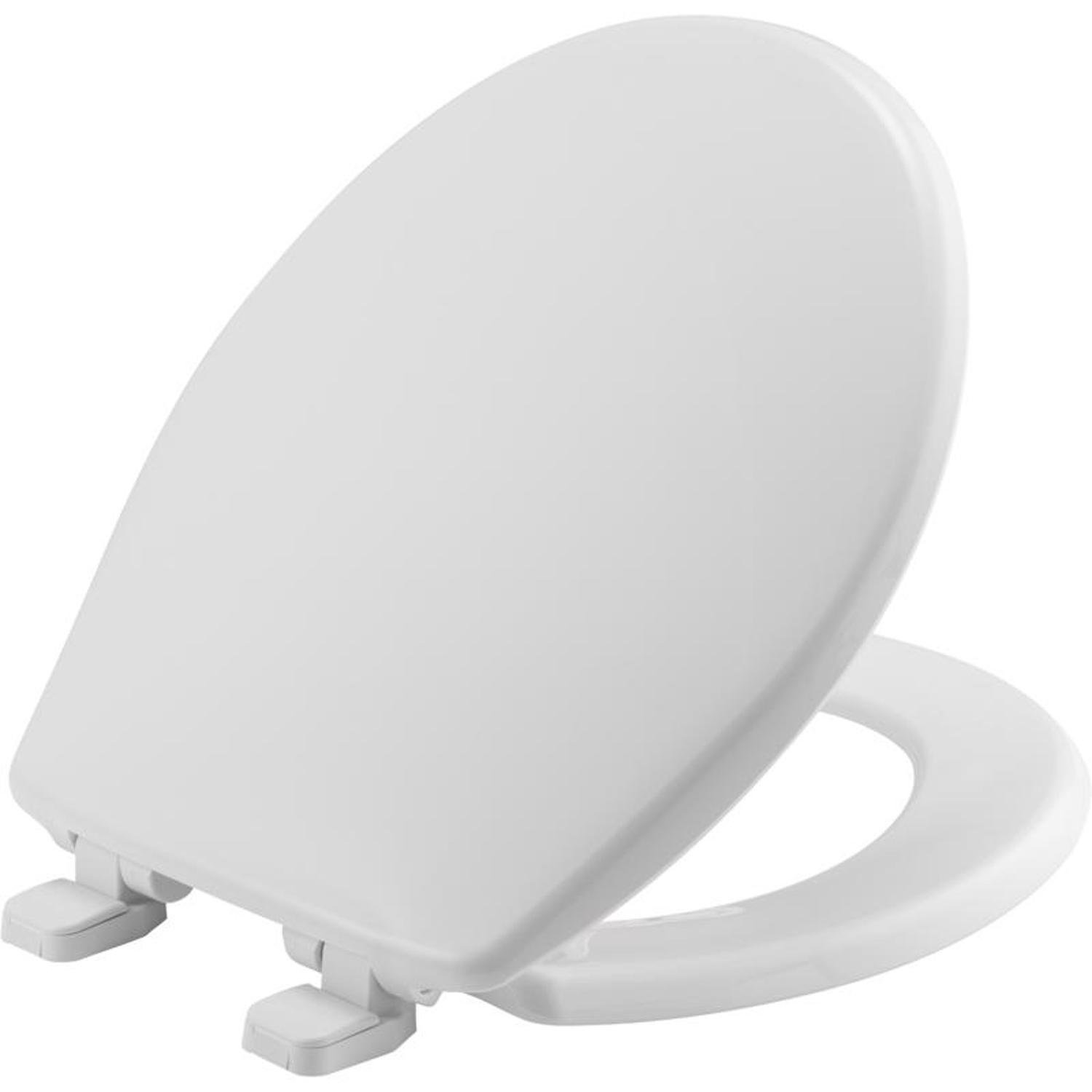 Photo 1 of ***SEE NOTES*** Mayfair by Bemis Caswell Slow Close Elongated White Plastic Toilet Seat