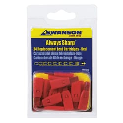Swanson Always Sharp 4.8 in. L x 3 in. W Mechanical Carpenter Pencil Replacement Tips Red Clay