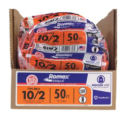 Southwire 50 ft. 10/2 Solid Romex Type NM-B WG Non-Metallic Wire