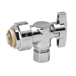 B&K Proline 1/2 in. Push-Fit X 3/8 in. Compression Brass Angle Valve
