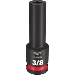 Milwaukee Shockwave 3/8 in. X 1/2 in. drive SAE 6 Point Deep Impact Socket 1 pc