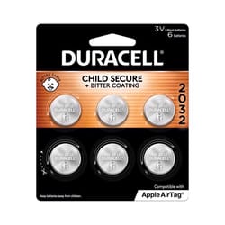 Duracell Lithium Coin 2032 3 V 265 mAh Security and Electronic Battery 6 pk