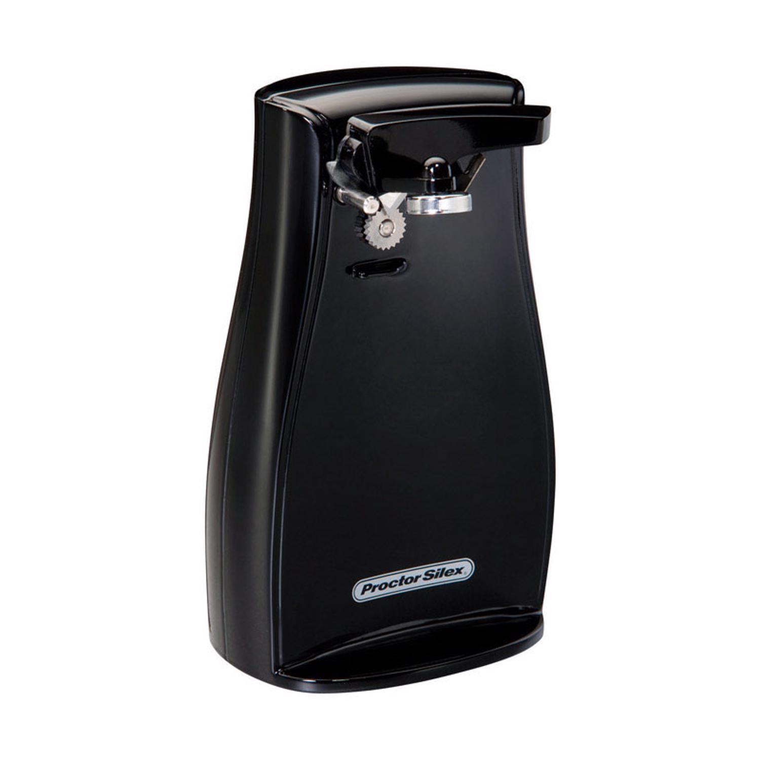 Photo 1 of ***Scratched***Proctor Silex Power Opener Black 120 V Electric Can Opener Magnetic Lid Holder