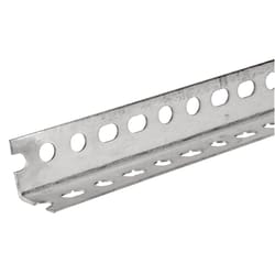 SteelWorks 0.048 in. X 1.25 in. W X 72 in. L Zinc Plated Steel Slotted Angle