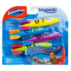 SwimWays Toypedo Assorted Plastic Rockets Pool Diving Toy