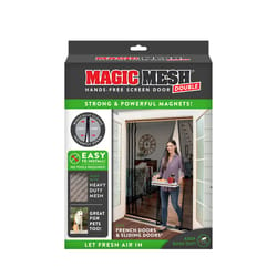 Magic Mesh 83 in. H X 75 in. W Black Mesh Hands-Free Magnetic Screen Door