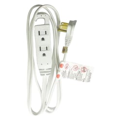 Ace Indoor 6 ft. L White Extension Cord 16/3 SPT-3