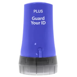 PLUS Guard Your ID 2.69 in. H X 1.5 in. W Round Blue Identity Protection Roller 1 pk