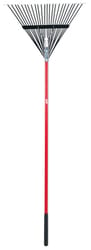 Ace 65 in. 24 Tine Steel Rake Fiberglass Handle