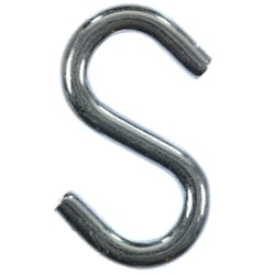 Ace Small Zinc-Plated Silver Steel 2.5 in. L S-Hook 250 lb 2 pk