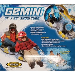 Emsco ESP Gemini Dual-Rider Inflatable PVC Snow Tube 61 in.