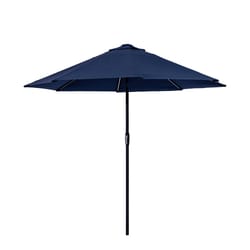 Living Accents Premium 9 ft. Tiltable Navy Patio Umbrella