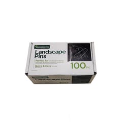 Greenscapes 1 in. W X 4-1/2 in. L Fabric Garden Staples 100 pk