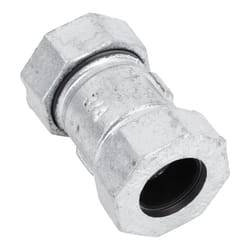 STZ Industries 3/4 in. Compression X 3/4 in. D Compression Galvanized Malleable Iron 3 in. L Couplin
