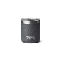 YETI Rambler 10 oz Black Stone BPA Free Low Ball Tumbler