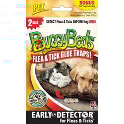 BuggyBeds Glue Trap For Fleas/Ticks 2 pk
