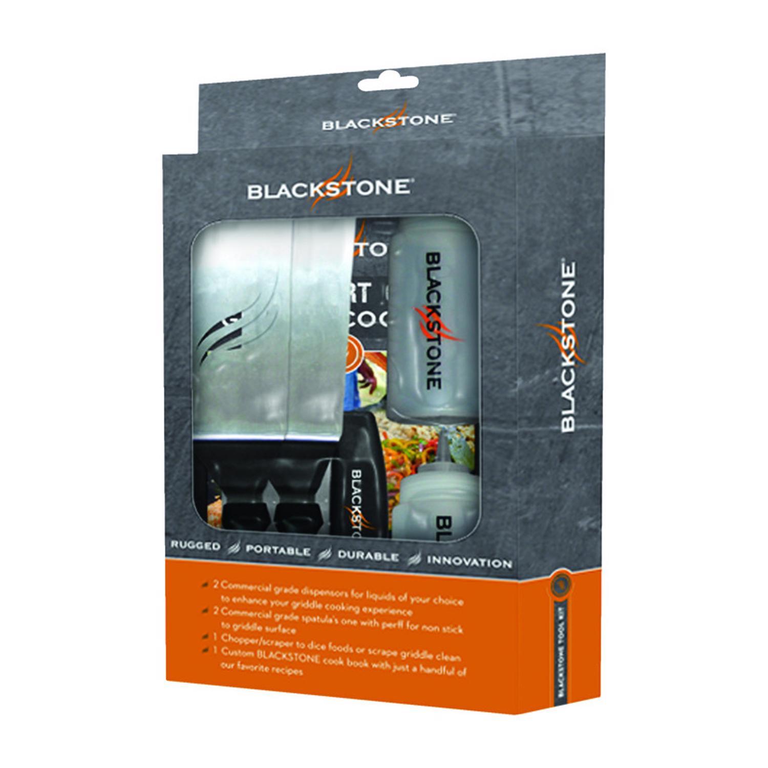 Photo 1 of ***STOCK PHOTO REFERENCE ONLY***Blackstone Stainless Steel Black/Silver Griddle Tool Set 5 pc