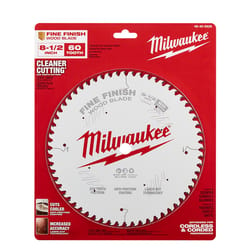 Milwaukee 8-1/2 in. D X 5/8 in. Tungsten Carbide Circular Saw Blade 60 teeth 1 pk