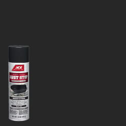 Ace Rust Stop Flat Black Protective Enamel Spray Paint 15 oz