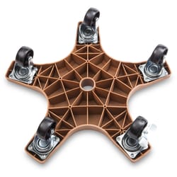 Down Under Decksaver 3 in. H X 16 in. W X 16 in. D Plastic Plant Caddy Terracotta