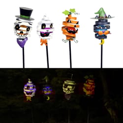Alpine LED Assorted Spiral Halloween Stake Yard Decor
