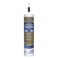 GE Advanced Black Silicone 2 Window and Door Caulk Sealant 10.1 oz