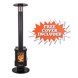 Even Embers 70000 BTU Wood Pellet Stainless Steel Freestanding Patio Heater 100 sq ft