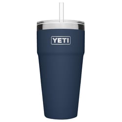 YETI Rambler 26 oz Navy BPA Free Straw Cup