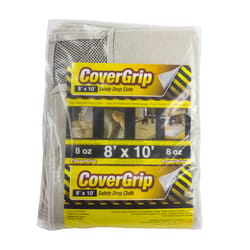 CoverGrip 8 ft. W X 10 ft. L 8 oz Safety Canvas Drop Cloth 1 pk