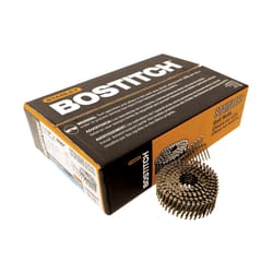 Bostitch 1-1/2 in. L X 11 Ga. Wire Coil Stainless Steel Siding Nails 15 deg 3,600 pk