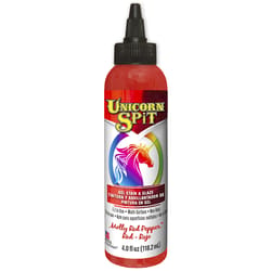 Unicorn Spit Flat Red Gel Stain and Glaze 4 oz