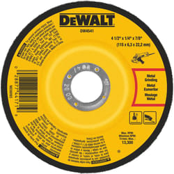 DeWalt 4-1/2 in. D X 7/8 in. Grinding Wheel
